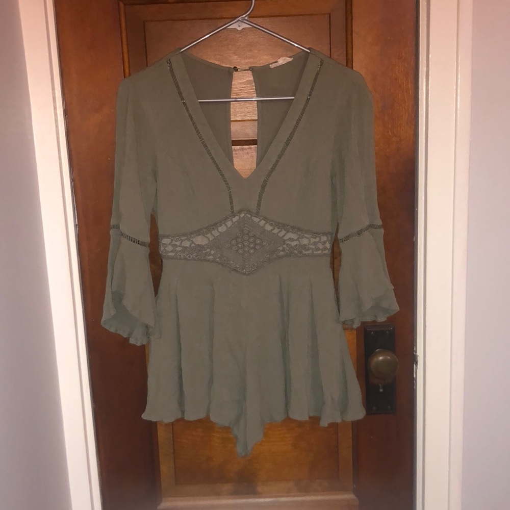 Olive Green Romper
